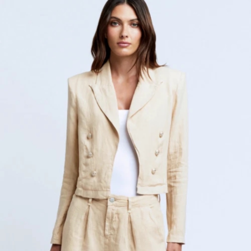 L'Agence Dolly Linen Jacket